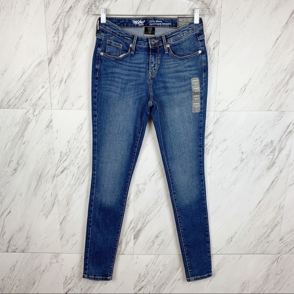 Mossimo Mid-Rise Curvy Skinny‎ Power Stretch Jeans